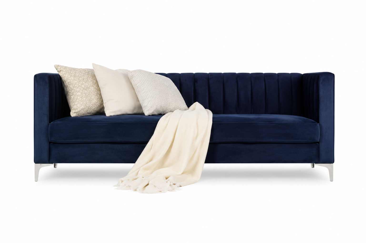 Navy Velvet  Sofa