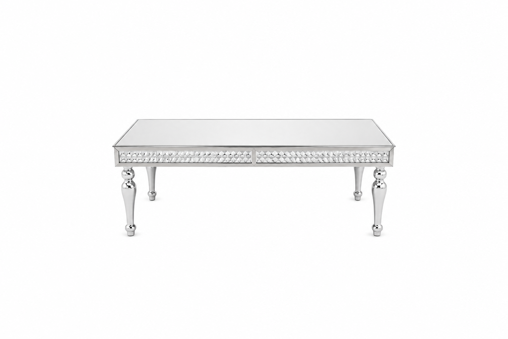 Silver Mirrored Table