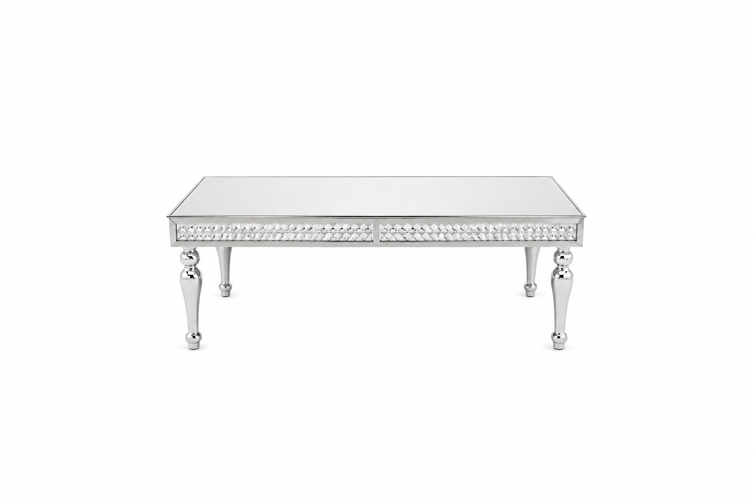 Silver Mirrored Table