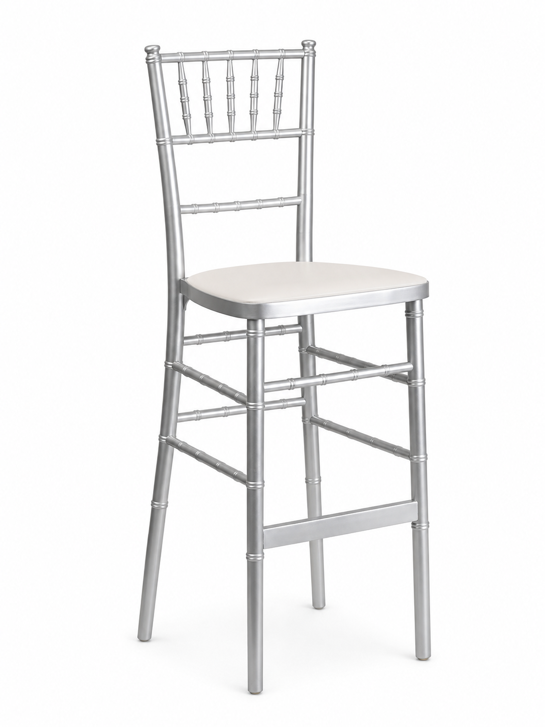 Chiavari Silver Stool
