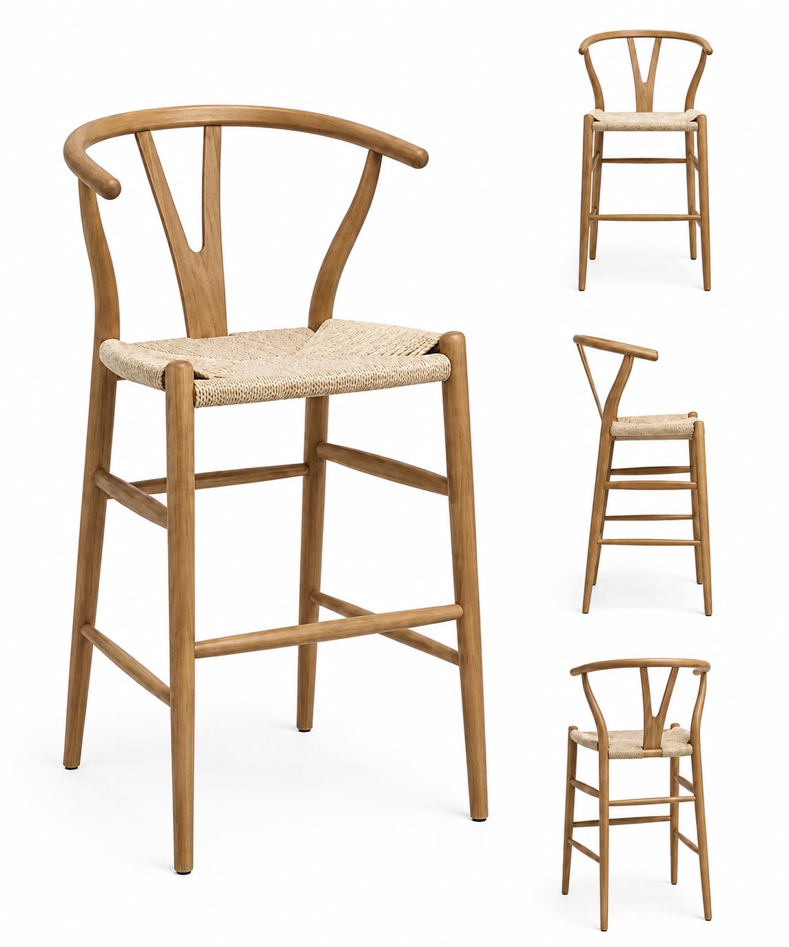 Wishbone Wood Stool