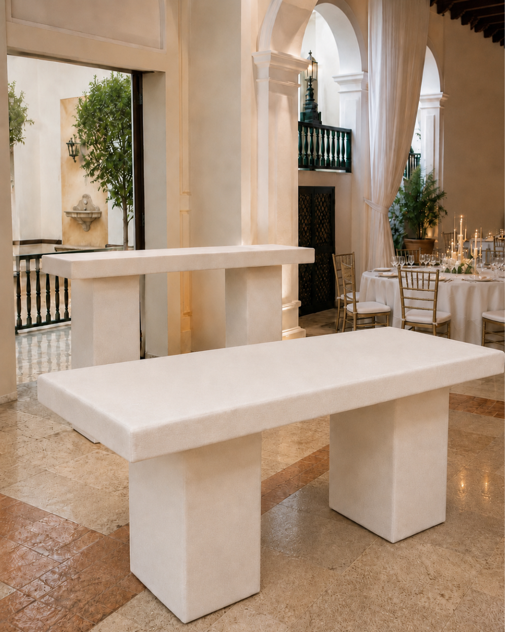 Upholstered Console